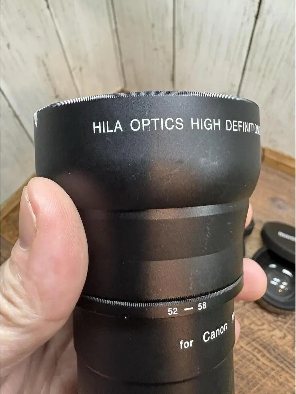 Lot 3 Japanese Lens Conversions: .43 Wide Angle 55mm & 58mm, 2.2x Telephoto 52mm